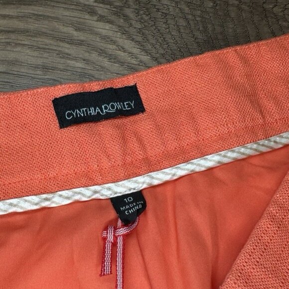 NWOT Cynthia Rowley Shorts Women’s Pink and Green Tropical Floral Women's Shorts - Picture 3 of 6